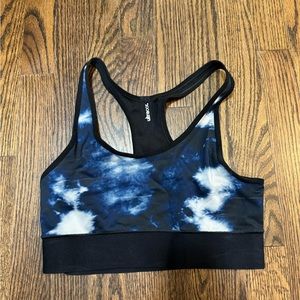 Ultracor Lux Essentials Terrain Sports Bra Size Small Black Blue